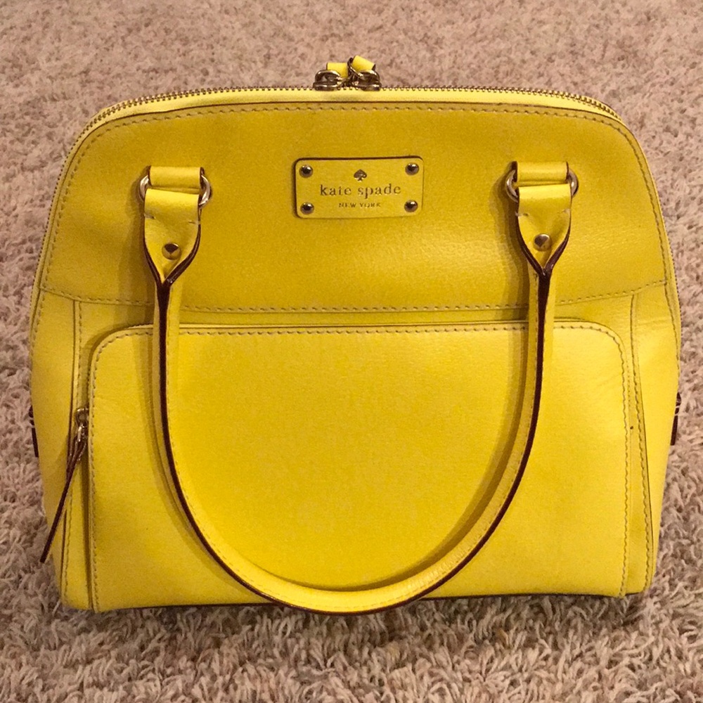 Yellow Kate Spade Wellesley bag